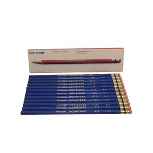 Faber-Castell Col-Erase Blue Pencils 20004 Box of 12 - #1276 NOS